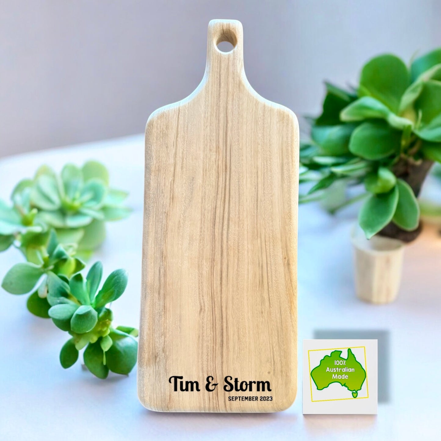 Large Personalised Camphor Laurel Paddle Board