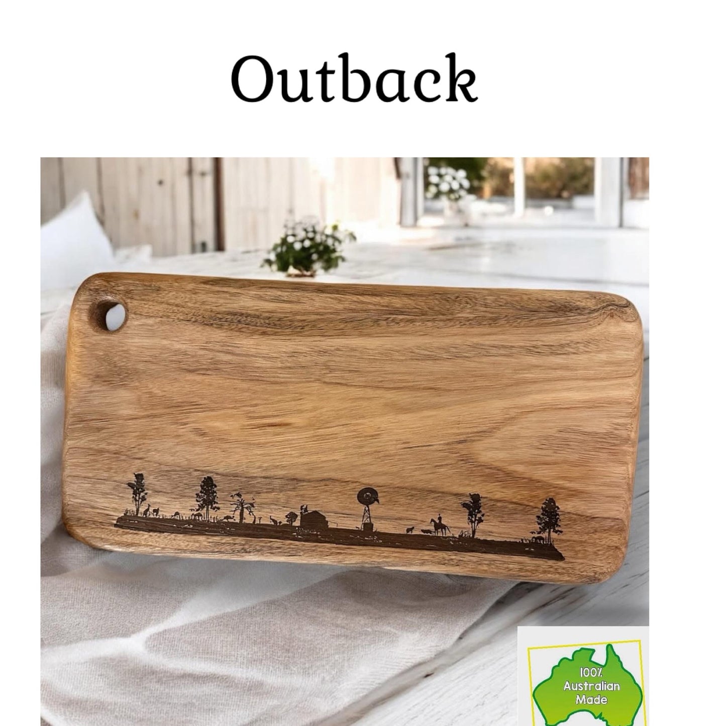 Personalised/ Engraved Camphor Laurel Medium Long Platter