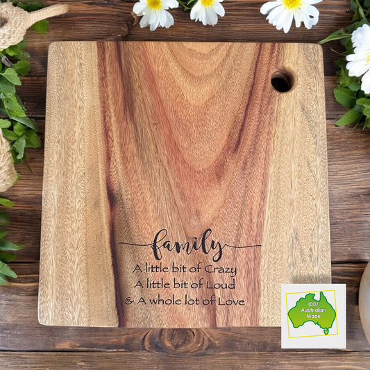 “Family” engraved Board - Style 1 (Various sizes)