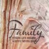 “Family” engraved Board Style 2 - various sizes