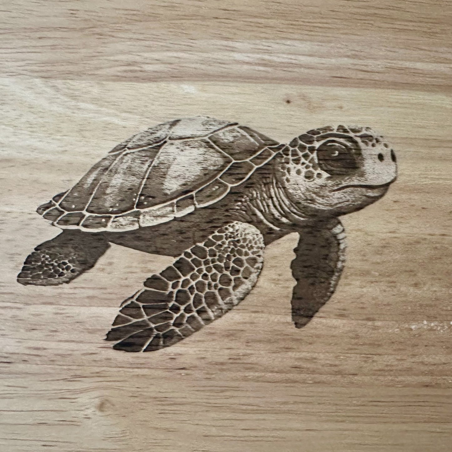 Turtle Engraved Cheese Board Set