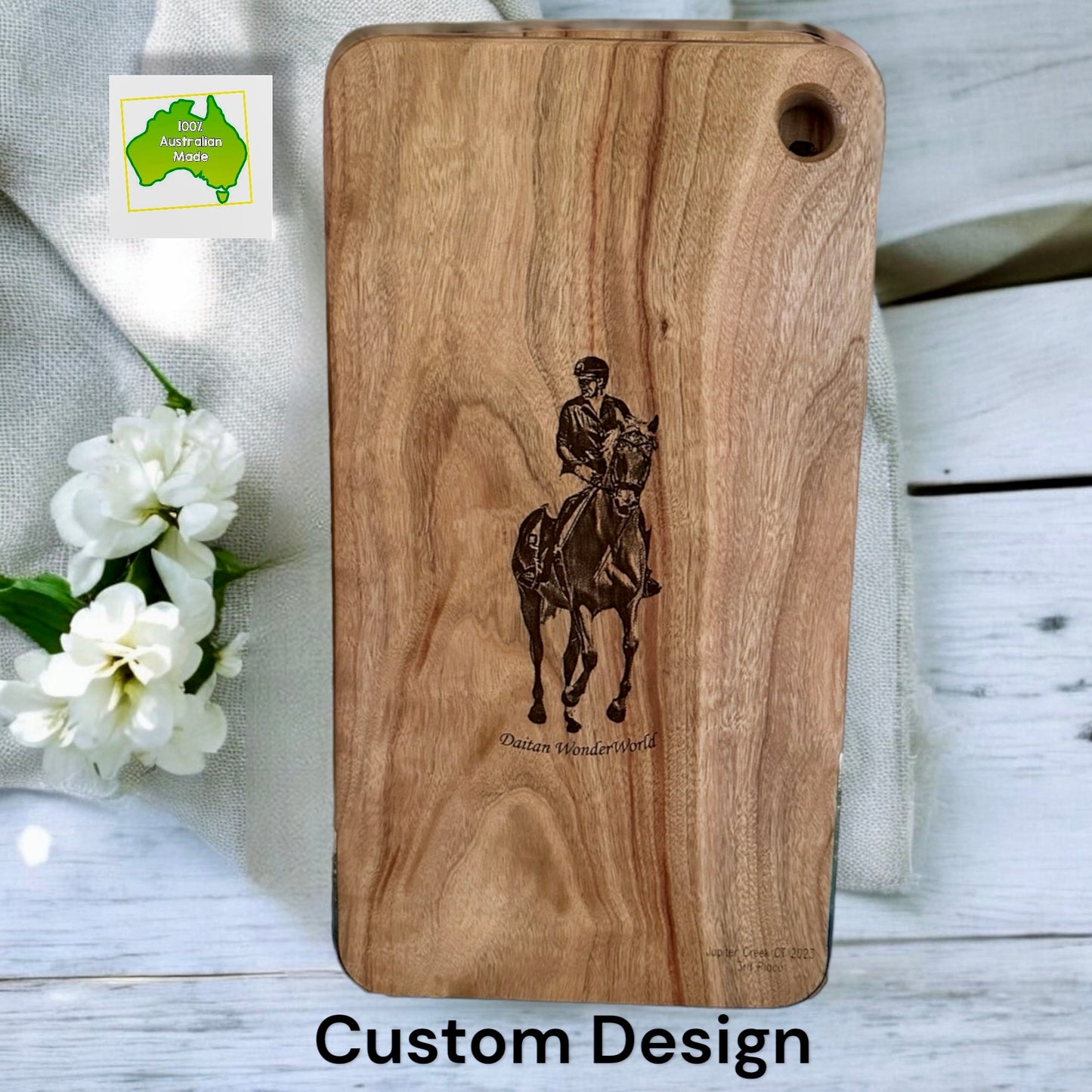 Custom Engraved Large Australian Timber Serving Board