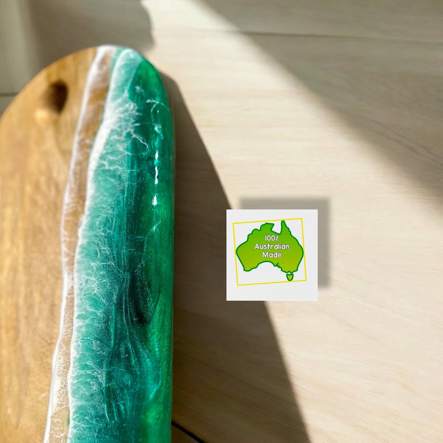 Personalised Green Resin Oblong Board