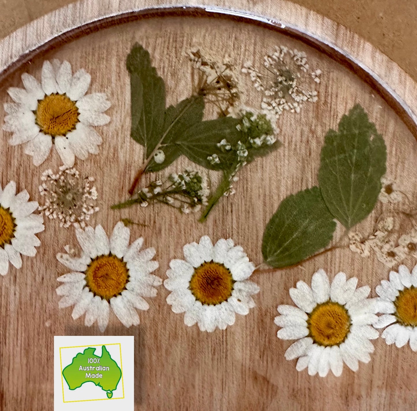 White Daisies Flower Tray & Bowl Personalised Set