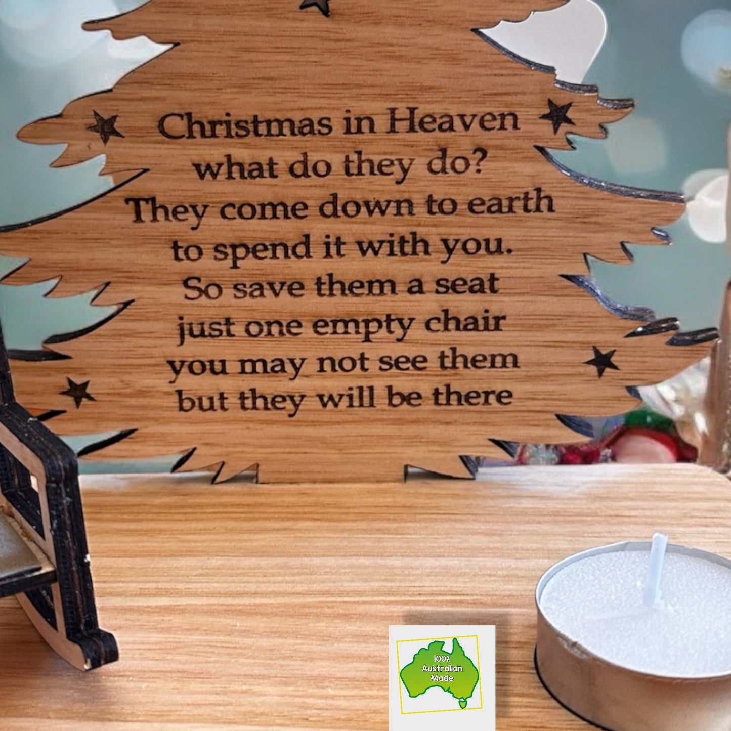 Christmas in Heaven memorial Candle