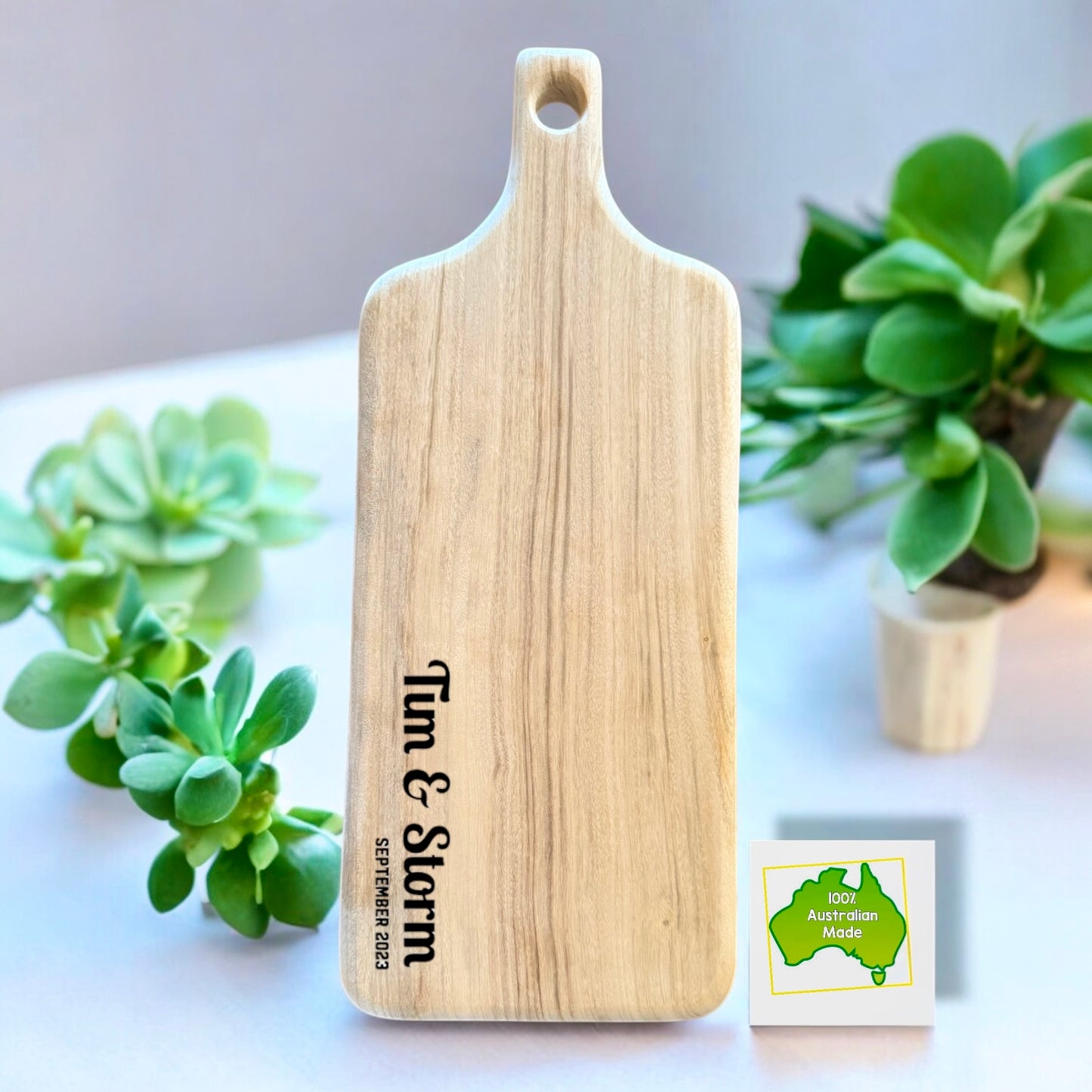 Large Personalised Camphor Laurel Paddle Board