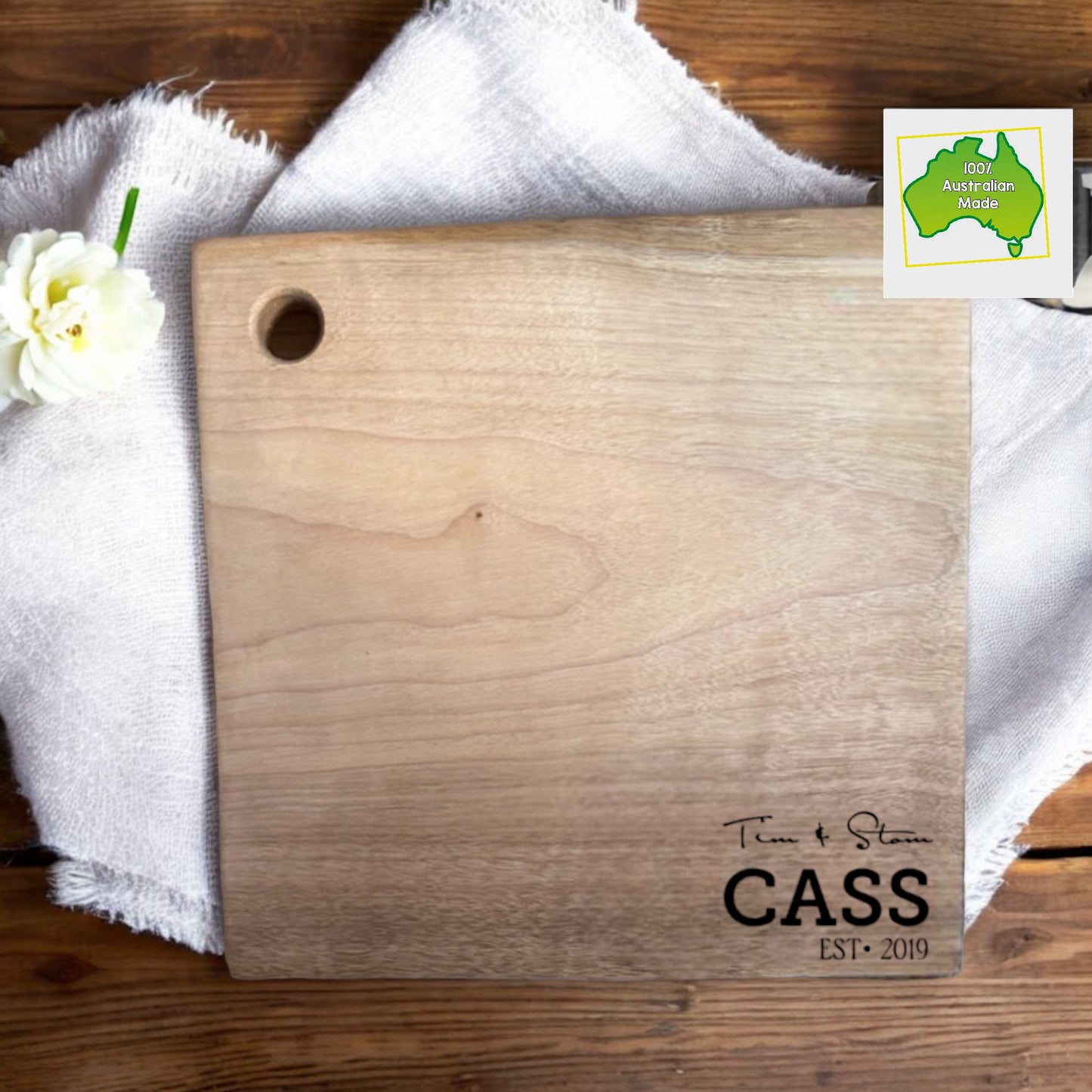 Large Butchers Block - Personalised Camphor Laurel