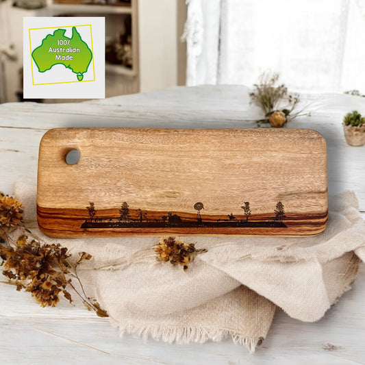 Aussie Outback Medium Long Platter Board