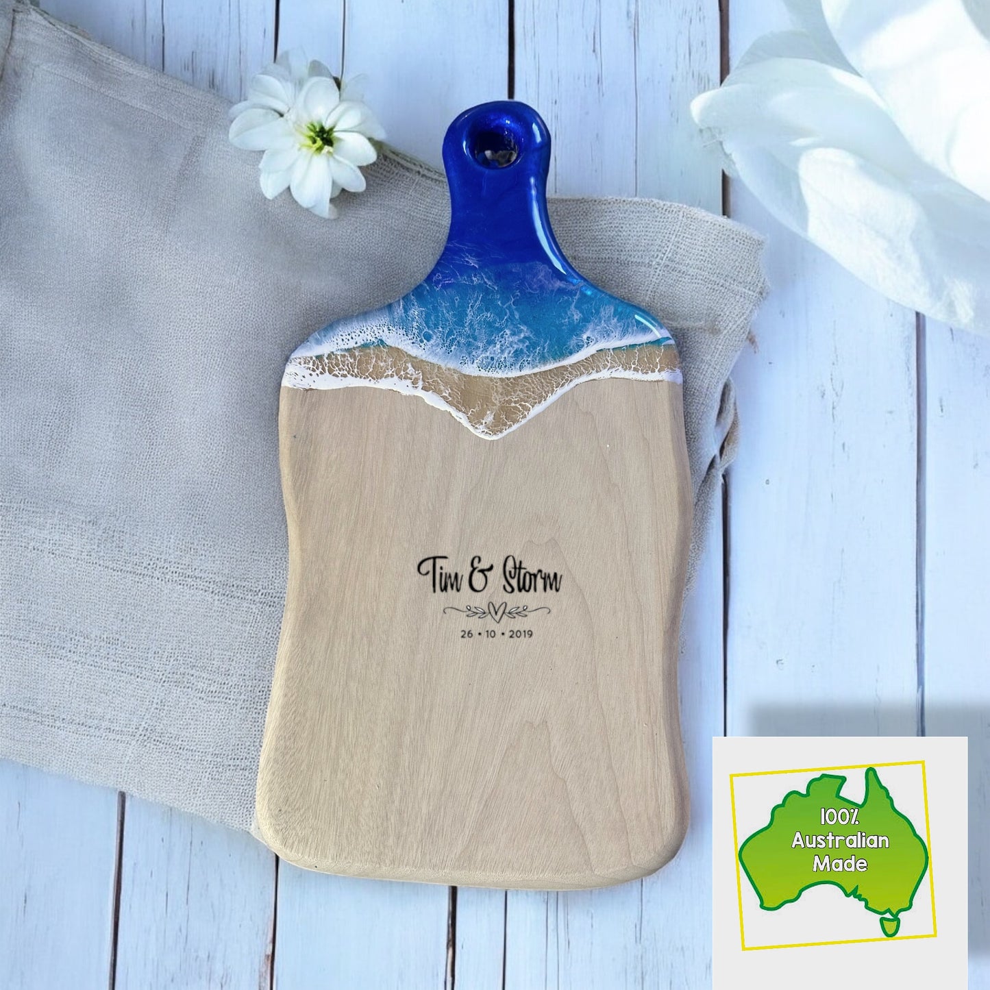 Blue Ocean Resin Personalised Medium Board