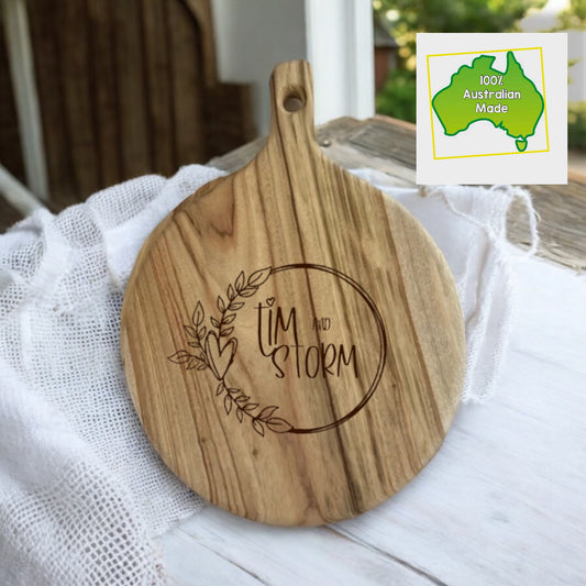 Custom Engraved Premium Camphor Laurel Pizza board